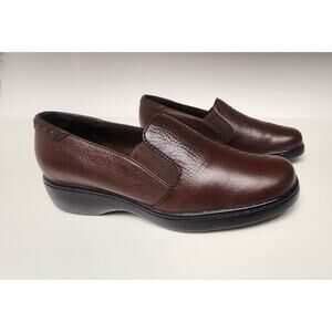 I Love Comfort Women's Majestic Leather Brown Slip On Flats Loafers Shoes 7M